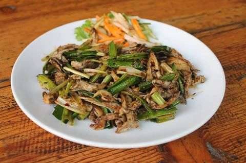 Mushroom choila, a vegetarian Newari dish